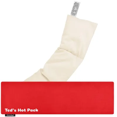 (47cm x 12cm) - Red Cotton Fabric Scented (Organic Lavender Buds) with Removable Cover