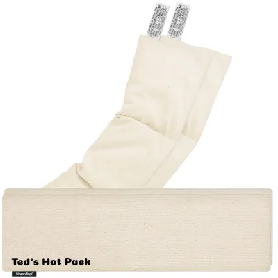 Pack of 2 (47cm x 12cm) - Natural Organic Cotton with Removable Cover