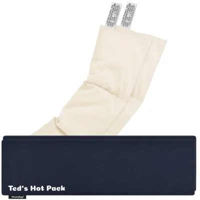 Pack of 2 (47cm x 12cm) - Navy Blue Cotton Fabric with Removable Cover