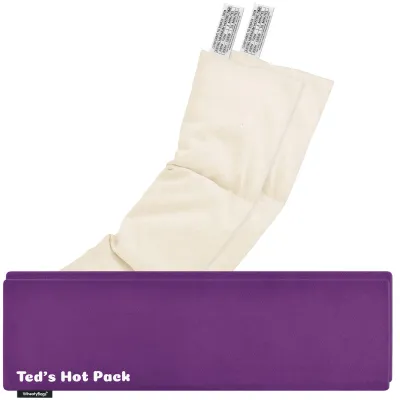 Pack of 2 (47cm x 12cm) - Purple Cotton Fabric with Removable Cover