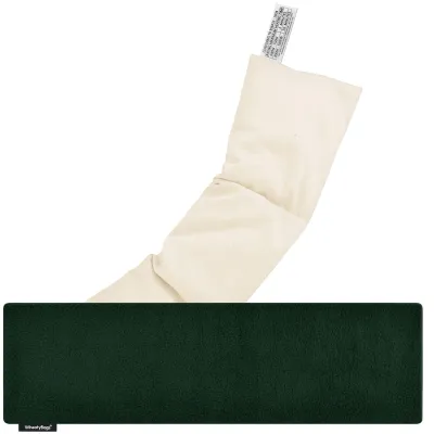 (47cm x 12cm) - Dark Green Fleece Fabric with Removable Cover (Personalised with Text)