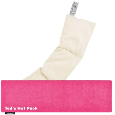 (47cm x 12cm) - Hot Pink (Fuchsia) Fleece Fabric with Removable Cover