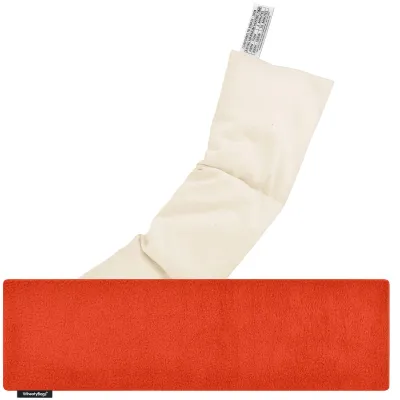 (47cm x 12cm) - Burnt Orange Fleece Fabric with Removable Cover (Personalised with Text)