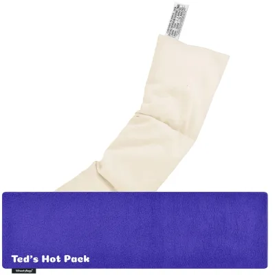 (47cm x 12cm) - Royal Blue Fleece Fabric Scented (Organic Lavender Buds) with Removable Cover