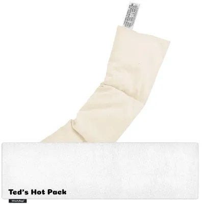 (47cm x 12cm) - White Fleece Fabric Scented (Organic Lavender Buds) with Removable Cover