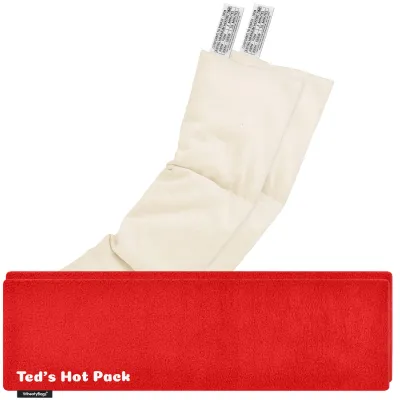 Pack of 2 (47cm x 12cm) - Red Fleece Fabric with Removable Cover