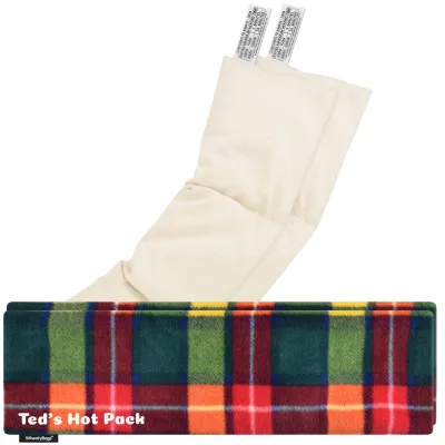 Pack of 2 (47cm x 12cm) - Tartan Fleece Fabric with Removable Cover