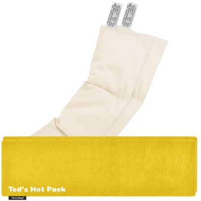 Pack of 2 (47cm x 12cm) - Yellow Fleece Fabric with Removable Cover