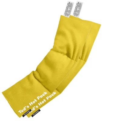 Pack of 2 (47cm x 12cm) - Yellow Fleece Fabric