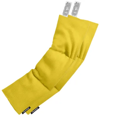 Pack of 2 (47cm x 12cm) - Yellow Fleece Fabric (Personalised with Text)