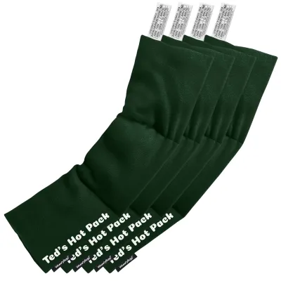 Pack of 4 (47cm x 12cm) - Dark Green Fleece Fabric