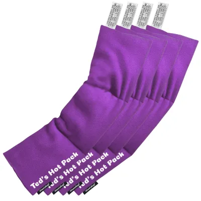 Pack of 4 (47cm x 12cm) - Purple Fleece Fabric Scented (Organic Lavender Buds)