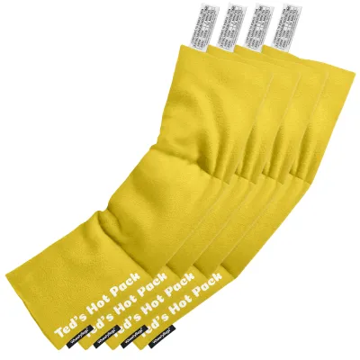 Pack of 4 (47cm x 12cm) - Yellow Fleece Fabric