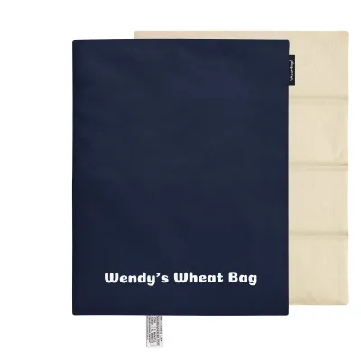 Approx. 40cm x 30cm (6 Compartments) - Navy Blue Cotton Fabric with Removable Cover
