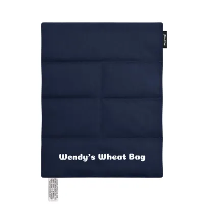 Approx. 40cm x 30cm (6 Compartments) - Navy Blue Cotton Fabric