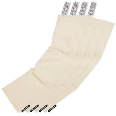 Pack of 4 (47cm x 12cm) - Natural Organic Cotton (Personalised with Text)