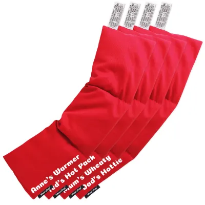 Pack of 4 (47cm x 12cm) - Red Cotton Fabric