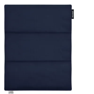 (Wheat Filling) 40cm x 30cm (3 Compartments) with No Icon - Navy Blue Cotton Fabric (Unscented) (Personalised with Text)
