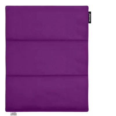 (Wheat Filling) 40cm x 30cm (3 Compartments) with No Icon - Purple Cotton Fabric (Unscented) (Personalised with Text)