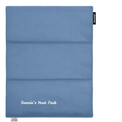 (Wheat Filling) 40cm x 30cm (3 Compartments) with No Icon - Gothic Blue Luxury Cotton Fabric (Unscented)