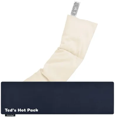 (47cm x 12cm) - Navy Blue Cotton Fabric with Removable Cover (Personalised with Text)