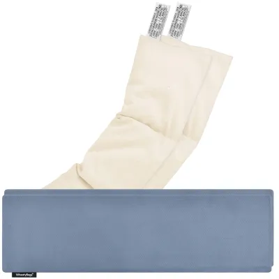 Pack of 2 (47cm x 12cm) - Gothic Blue Luxury Cotton Fabric with Removable Cover