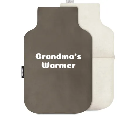 (35cm) - Chocolate Luxury Cotton Fabric with Removable Cover (Personalised with Text)