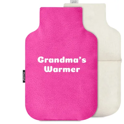 (27cm) - Hot Pink (Fuchsia) Fleece Fabric with Removable Cover (Personalised with Text)