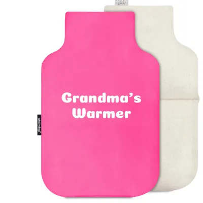 (35cm) - Hot Pink Cotton Fabric with Removable Cover (Personalised with Text)