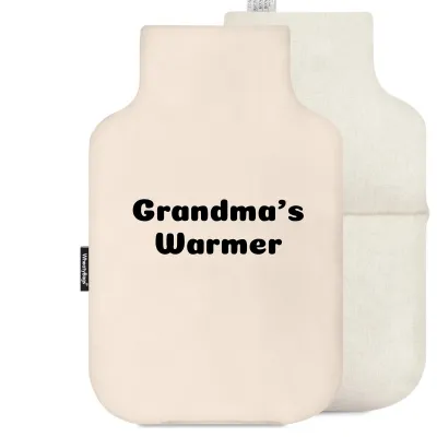 (27cm) - Natural Cotton Fabric with Removable Cover (Personalised with Text)