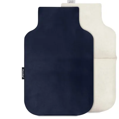 (35cm) - Navy Blue Cotton Fabric with Removable Cover