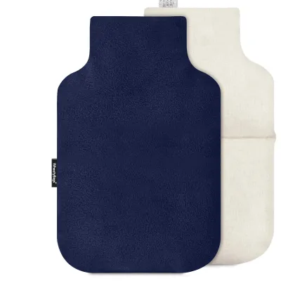 (27cm) - Navy Blue Fleece Fabric with Removable Cover