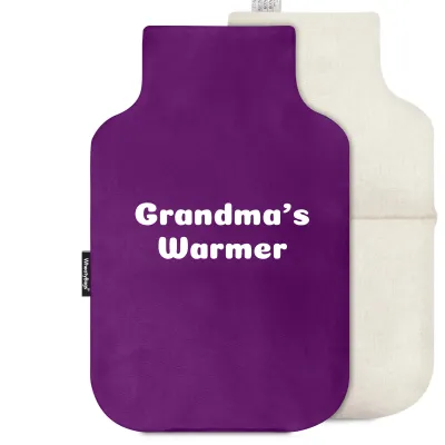 (27cm) - Purple Cotton Fabric with Removable Cover (Personalised with Text)