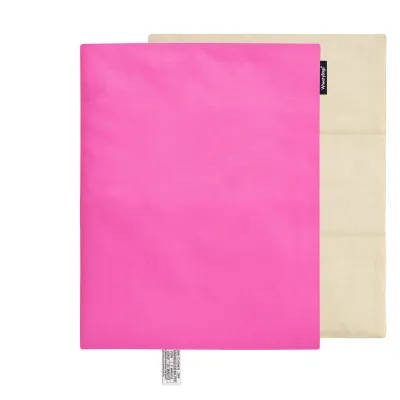 40cm x 30cm (3 Compartments) - Hot Pink Cotton Fabric with Removable Cover