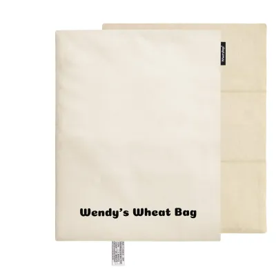 40cm x 30cm (3 Compartments) - Natural Cotton Fabric with Removable Cover (Personalised with Text)