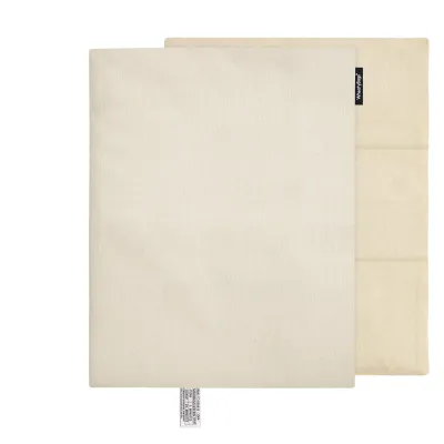 40cm x 30cm (3 Compartments) - Natural Organic Cotton with Removable Cover