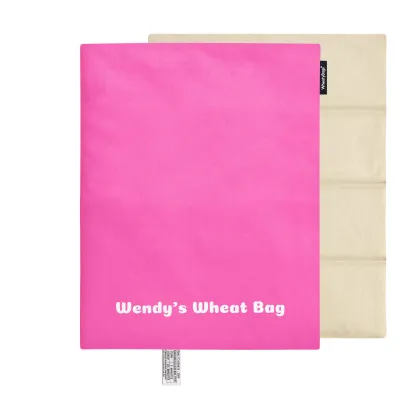 Approx. 40cm x 30cm (6 Compartments) - Hot Pink Cotton Fabric with Removable Cover (Personalised with Text)