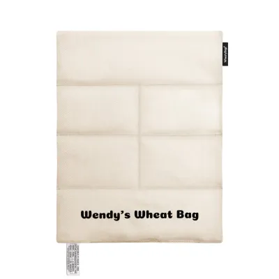 Approx. 40cm x 30cm (6 Compartments) - Natural Cotton Fabric (Personalised with Text)