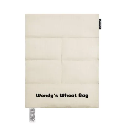 Approx. 40cm x 30cm (6 Compartments) - Natural Organic Cotton (Personalised with Text)