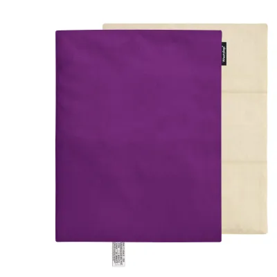 40cm x 30cm (3 Compartments) - Purple Cotton Fabric with Removable Cover