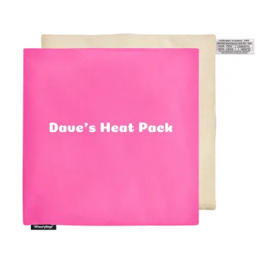 (24cm) - Hot Pink Cotton Fabric with Removable Cover (Personalised with Text)