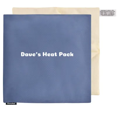 (34cm) - Gothic Blue Luxury Cotton Fabric with Removable Cover (Personalised with Text)