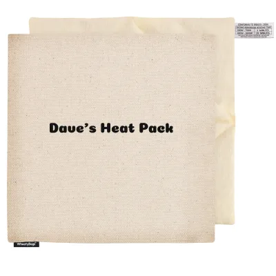 (34cm) - Natural Organic Cotton with Removable Cover (Personalised with Text)