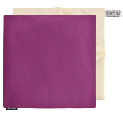 (34cm) - Purple Cotton Fabric with Removable Cover
