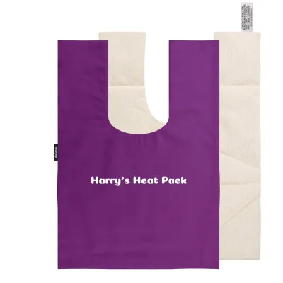 48cm x 33cm (8 Compartments) - Purple Cotton Fabric with Removable Cover (Personalised with Text)