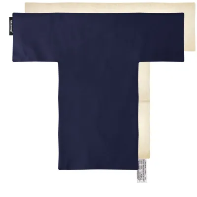 (43cm x 39cm with 3 Compartments) - Navy Blue Cotton Fabric with Removable Cover