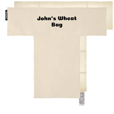 (43cm x 39cm with 6 Compartments) - Natural Organic Cotton with Removable Cover (Personalised with Text)
