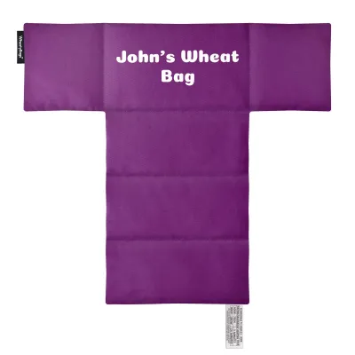 (43cm x 39cm with 6 Compartments) - Purple Cotton Fabric (Personalised with Text)