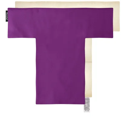 (43cm x 39cm with 3 Compartments) - Purple Cotton Fabric with Removable Cover