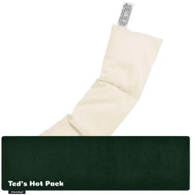 (47cm x 12cm) - Dark Green Fleece Fabric with Removable Cover (Personalised with Text)